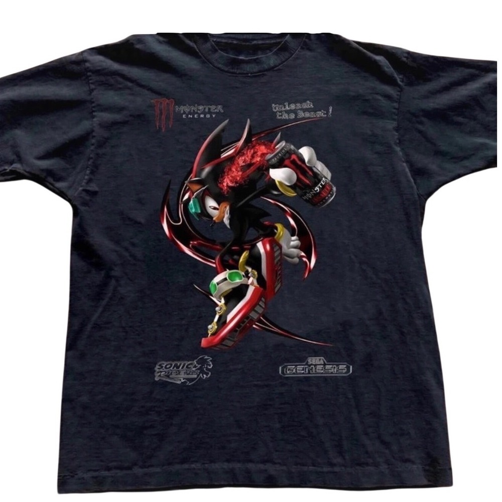 Black Gildan Sonic cotton tee